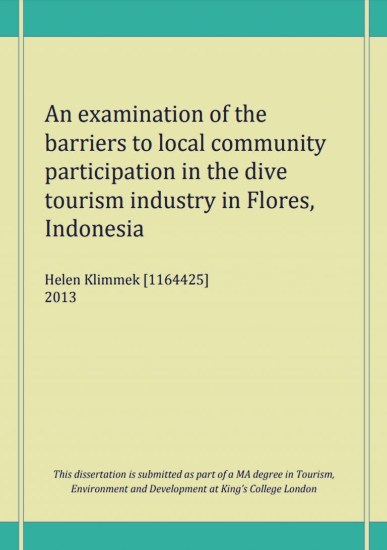 Orang Lokal dalam Pariwisata Dive di Labuan Bajo